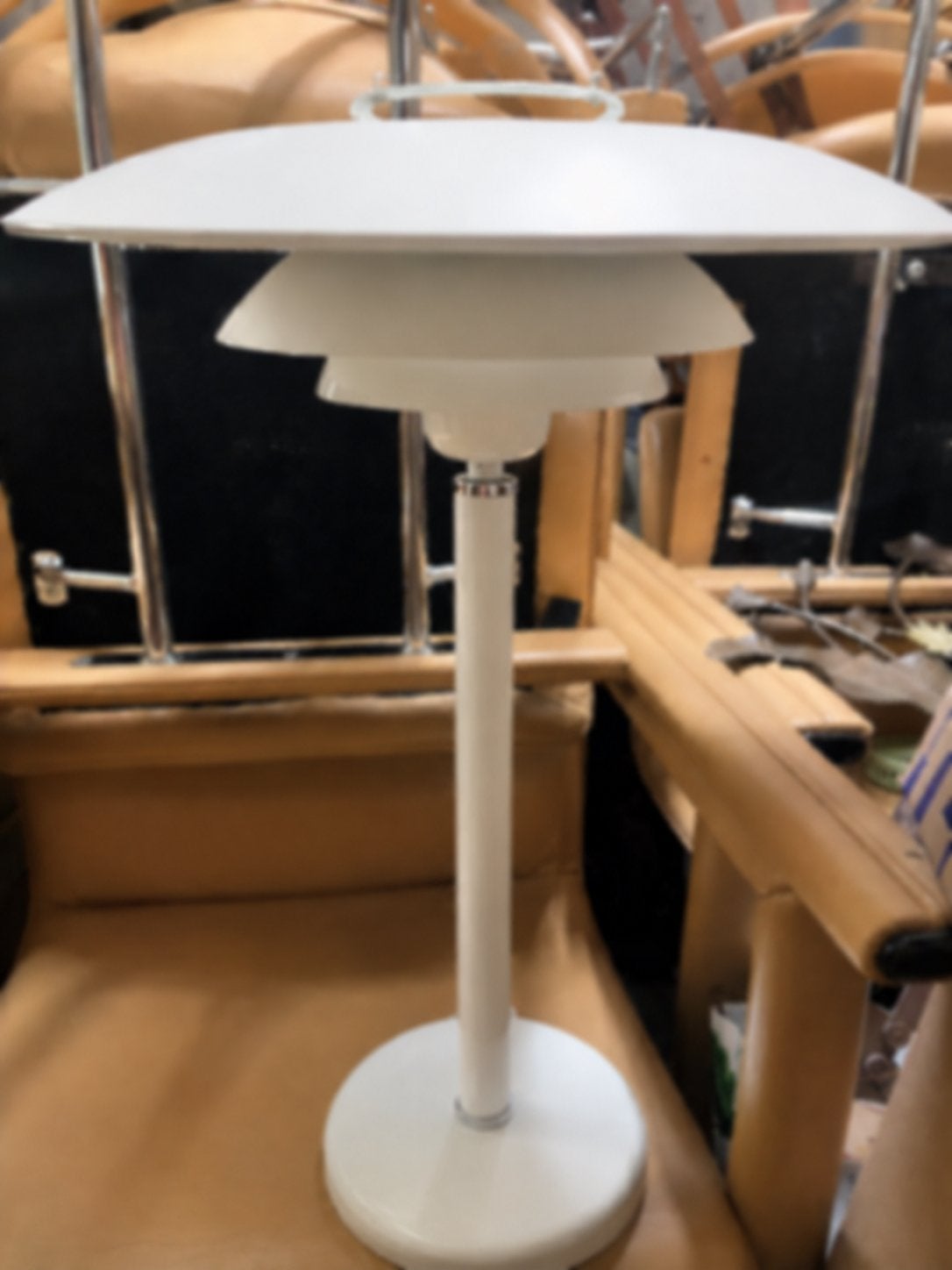 Deense vintage tafellamp Poul Henningsen, Ophalen of Verzenden, Zo goed als nieuw, Minder dan 50 cm