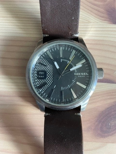 Diesel DZ1802 herenhorloge, Overige merken, Staal, Polshorloge, Ophalen of Verzenden