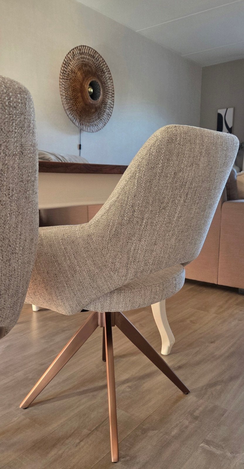 Geimpregneerd Jesper Home Yanai turn eetkamerstoelen 6x zgan, Ophalen, Zo goed als nieuw, Vijf, Zes of meer stoelen, Stof