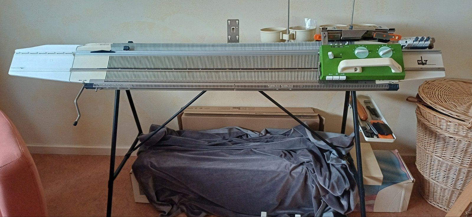 Passap Duomatic 80 Breimachine met accessoires, Ophalen, Gebruikt, Naaimachine, Overige merken