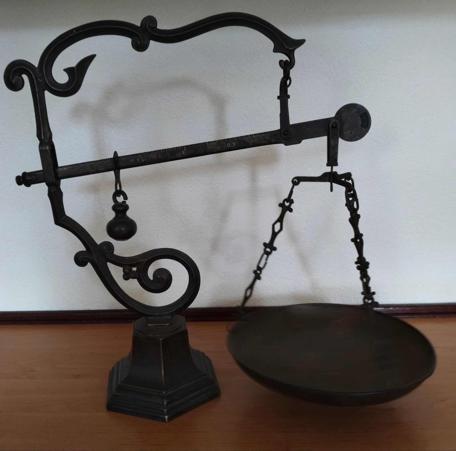 Antieke messing weegschaal zeer goede staat, Antiek en Kunst, Ophalen