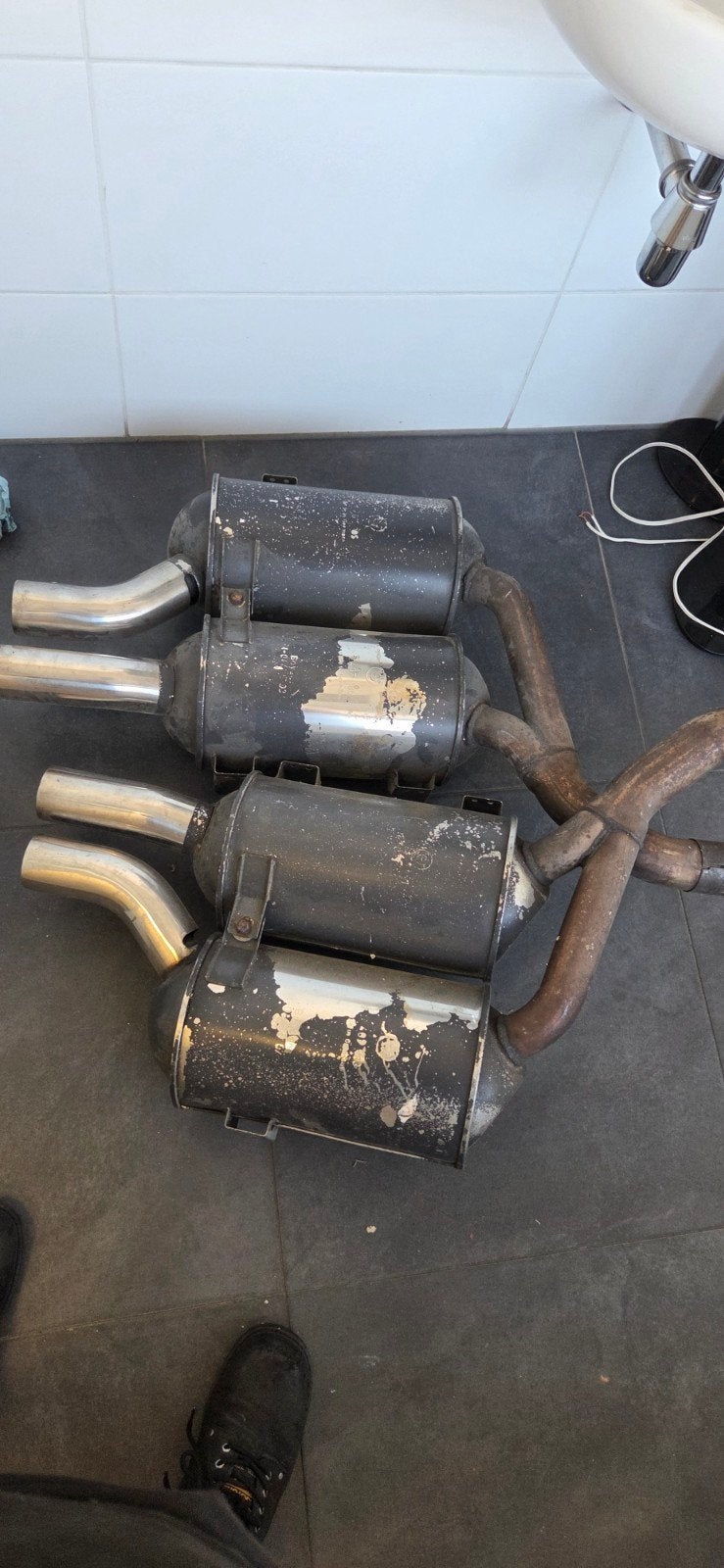 Bmw e39 m5 uitlaten L en R, Auto-onderdelen, Uitlaatsystemen, Ophalen, BMW