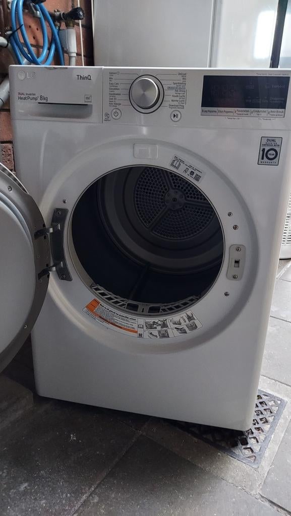LG Warmtepompdroger GERESERVEERD voor Mike, Ophalen, 8 tot 10 kg, Zo goed als nieuw, 85 tot 90 cm