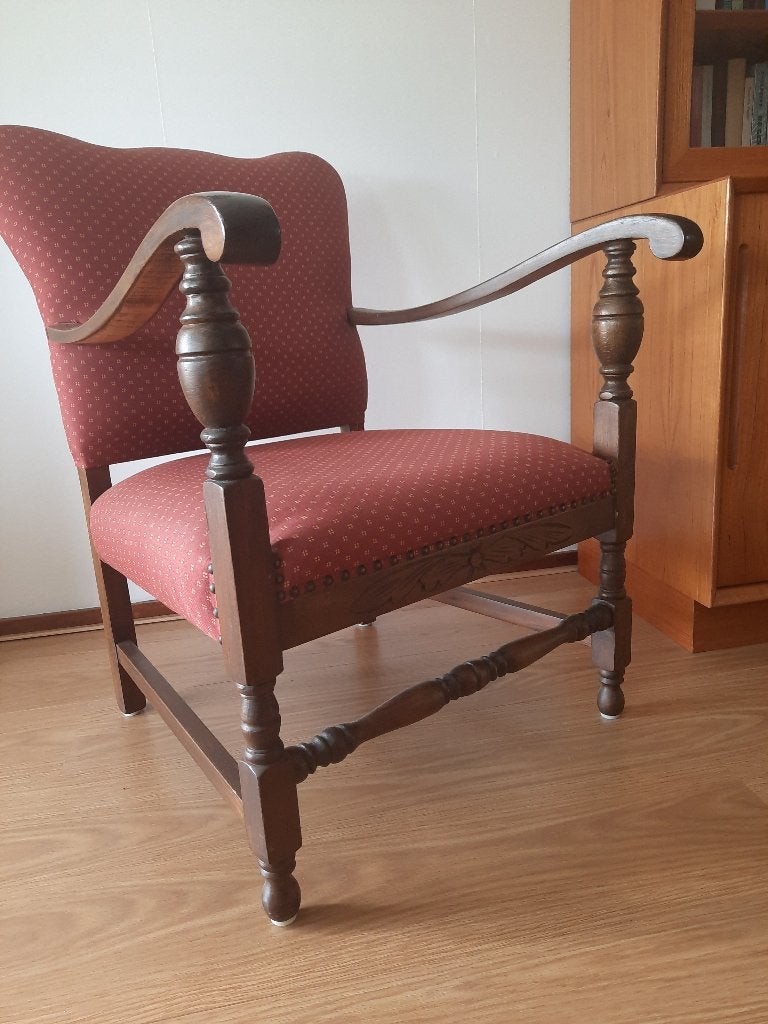 Fauteuil / armstoel, Ophalen, Gebruikt, Minder dan 75 cm, Stof
