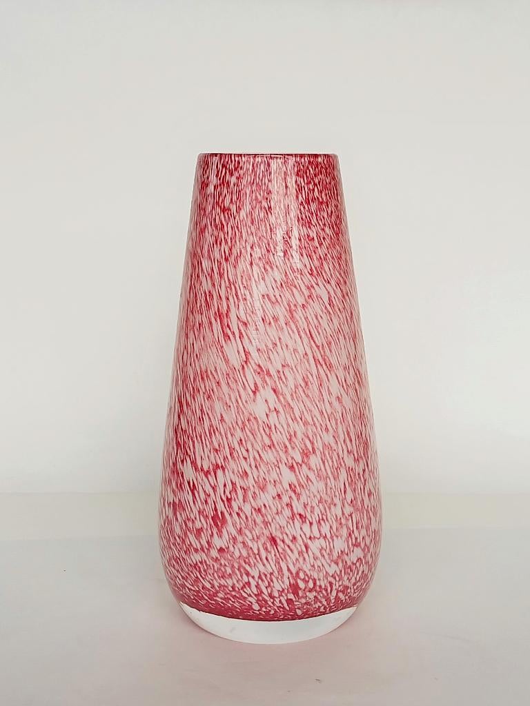 Vaas Fidrio Gloriosa Ancient Pink Handgeblazen Vintage, Ophalen of Verzenden
