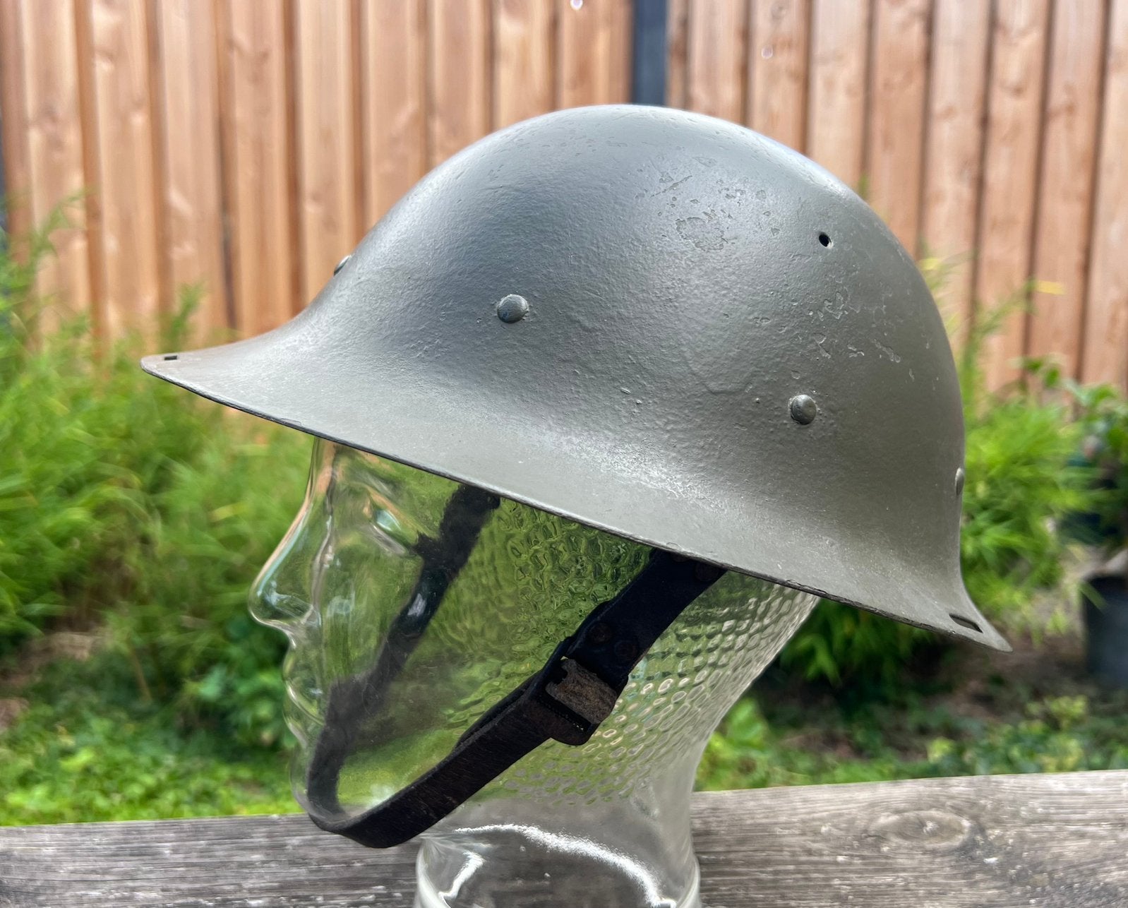 Nederlandse helm M16 model 1916  voor 40, No.2, Ophalen of Verzenden, Nederland, Helm of Baret