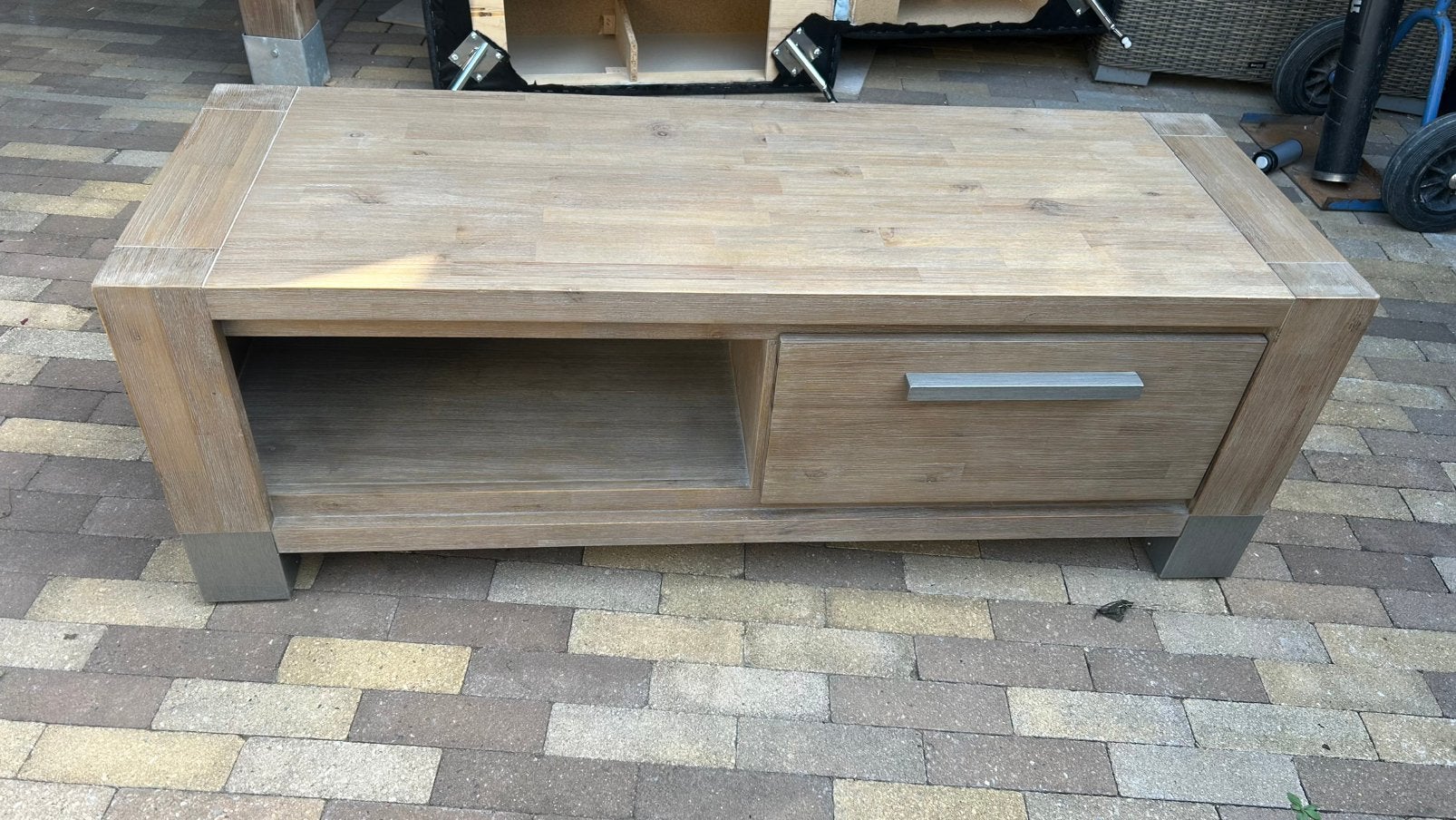 Henders & Hazel TV-meubel, Ophalen, 100 tot 150 cm, Eikenhout, Zo goed als nieuw