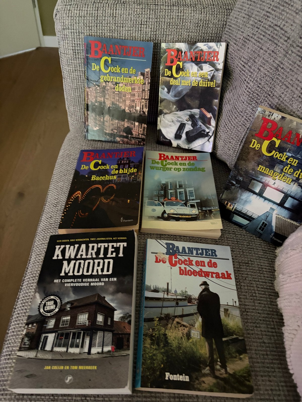 7 Misdaadboeken: Baantjer & True Crime Collectie, Ophalen of Verzenden, Gelezen
