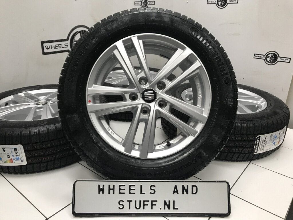 Seat Altea Leon Abrera velgen 16"inch winterbanden 5x112, Auto-onderdelen, Ophalen, Nieuw, 16 inch, Banden en Velgen
