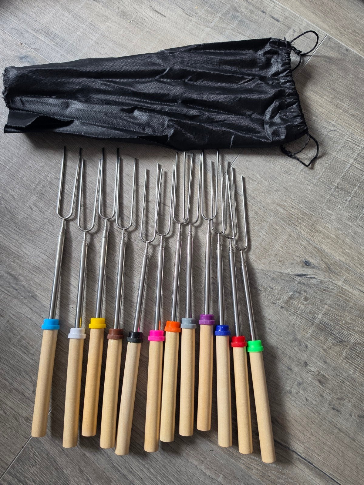 Nieuwe BBQ Spiesen Set - Mangohout Handvatten, Ophalen of Verzenden, Nieuw