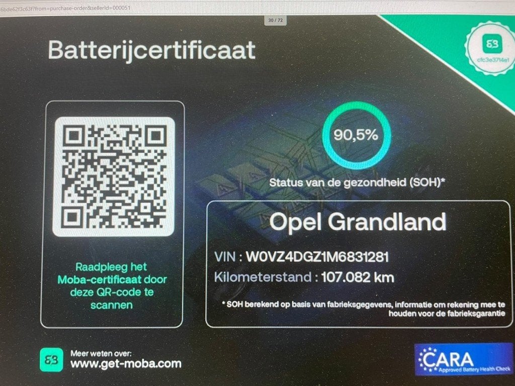 Opel GRANDLAND X 1.6T Hybrid PHEV Elegance - Carplay, Camera, Auto's, 4 cilinders, Origineel Nederlands, Bedrijf, Electronic Stability Program (ESP)