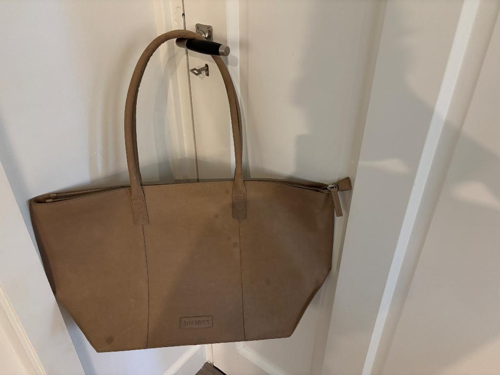 Te koop schoudertas shabbies, Ophalen, Nieuw, Bruin, Leer