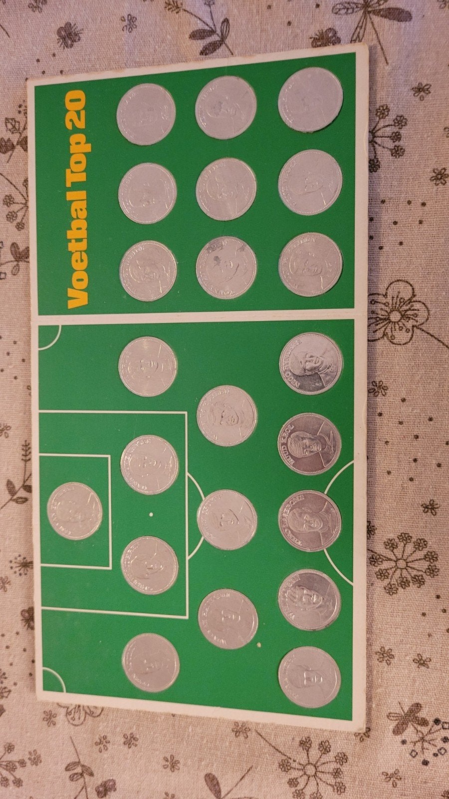 Shell munten 1970 Johan Cruyff Jan van Beveren..., Ophalen of Verzenden, Zo goed als nieuw, Overige binnenlandse clubs, Overige typen