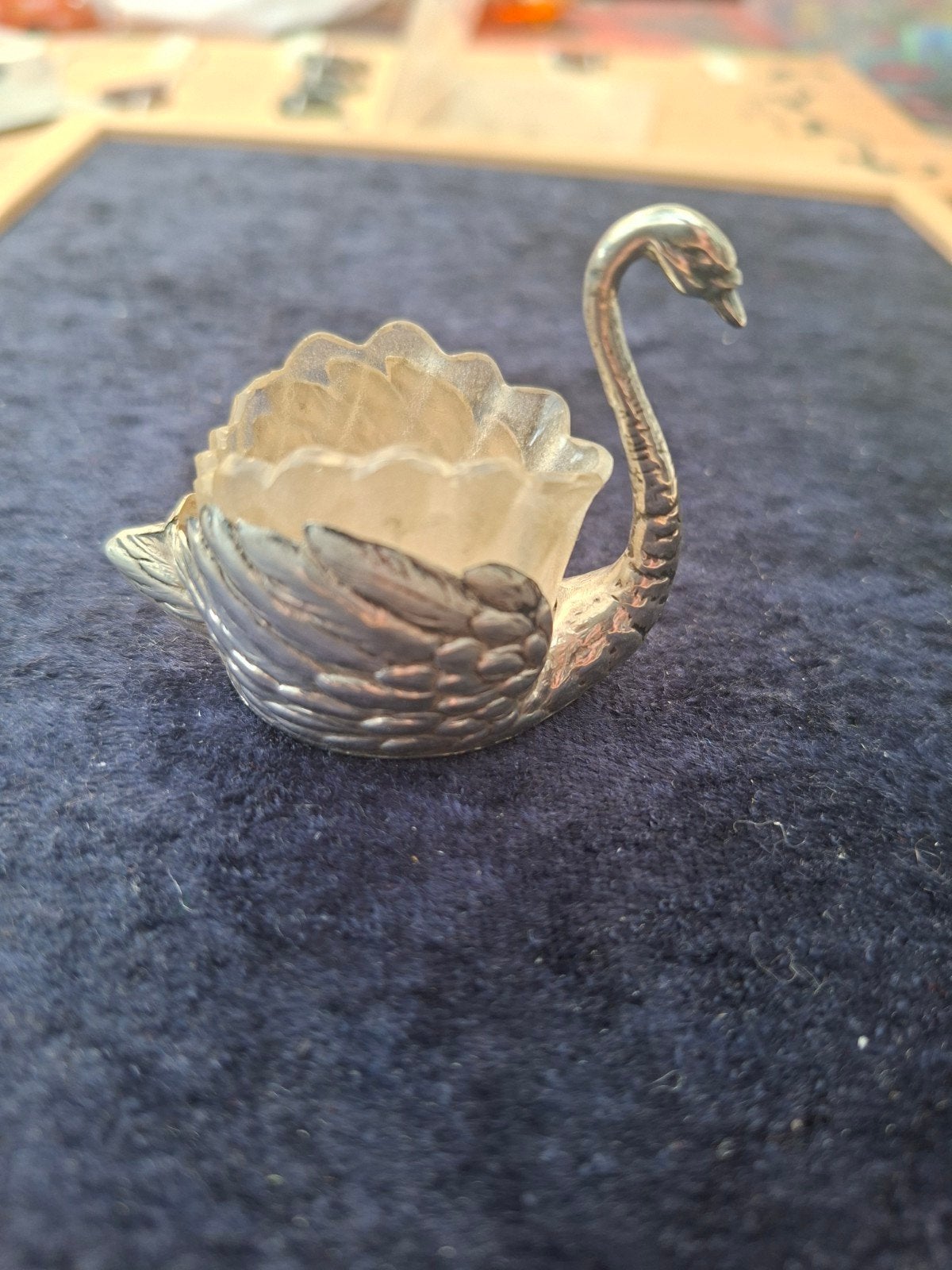 Antiek zilveren zoutvaatje zwaan, Antiek en Kunst, Antiek | Goud en Zilver, Ophalen