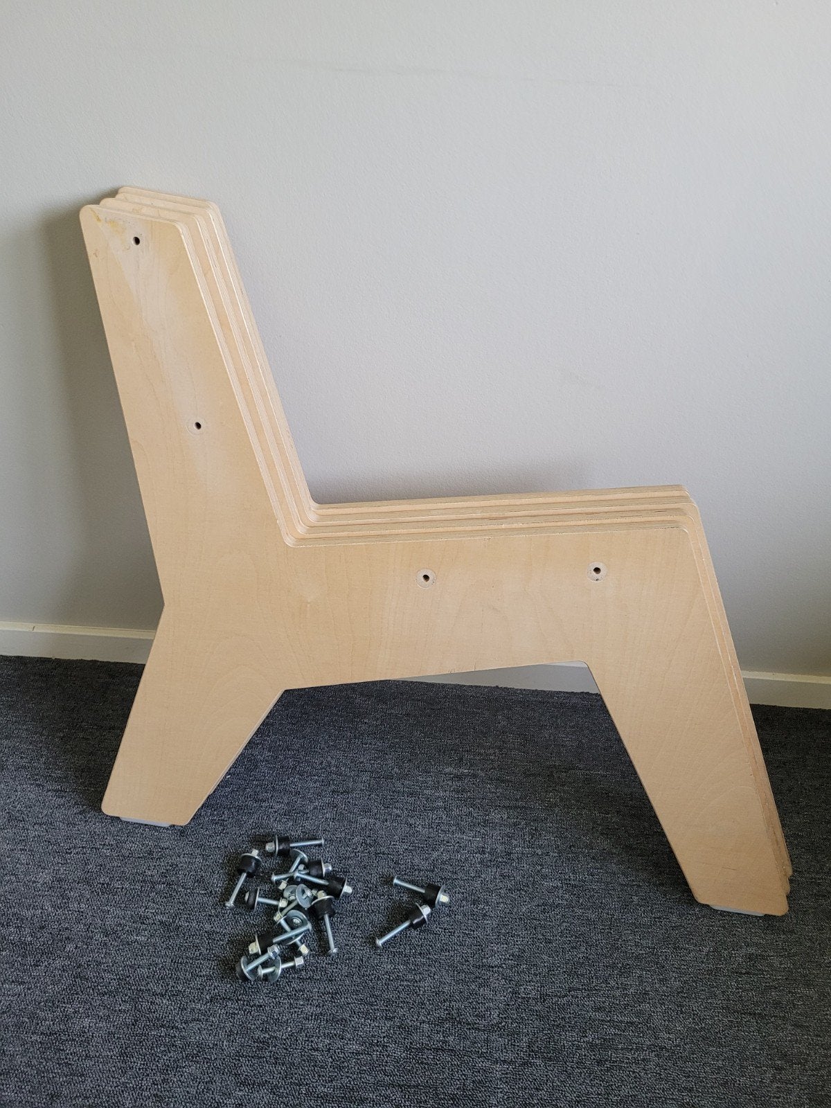 Houten delen voor 2 stadionstoelen, inclusief schroeven, Huis en Inrichting, Stoelen, Ophalen, Gebruikt, Hout, Twee