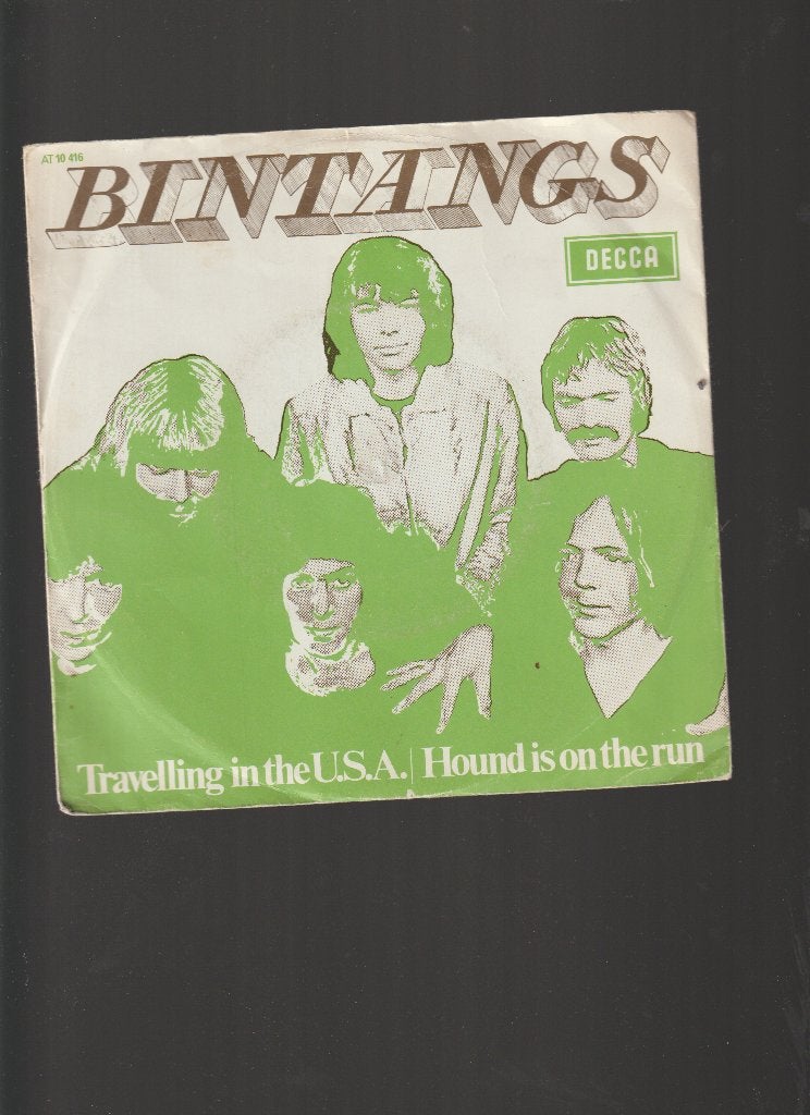 THE  BINTANGS  --  TRAVELLING  IN  THE  U.S.A.  //  ROCK, 7 inch, Zo goed als nieuw, Rock en Metal, Fotohoes