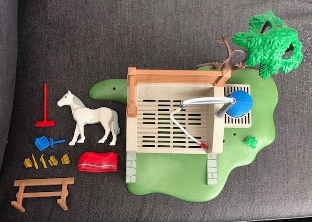 Playmobil 4193 Wasbox voor paarden incompleet, Ophalen of Verzenden, Gebruikt