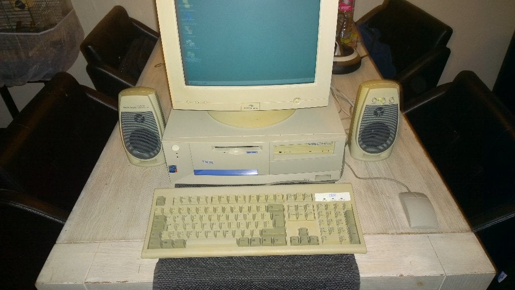 Vintage IBM NetVista | Win 98 | 120GB SSD | 14" CRT | Schoon, Ophalen, IBM