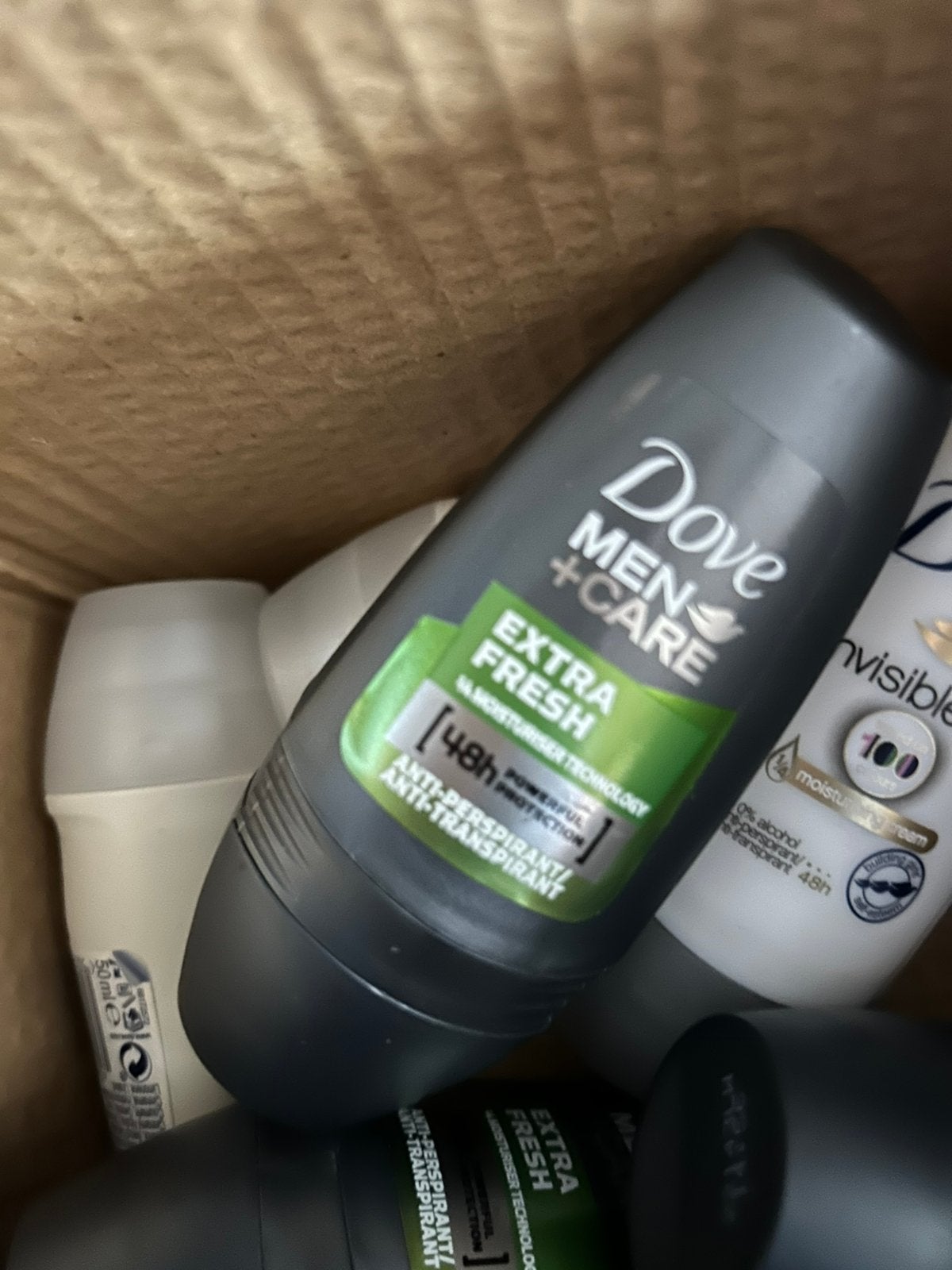 10x Roldeo: Dove invisible dry en Dove men extra fresh, Verzenden, Nieuw, Deodorant of Bodyspray
