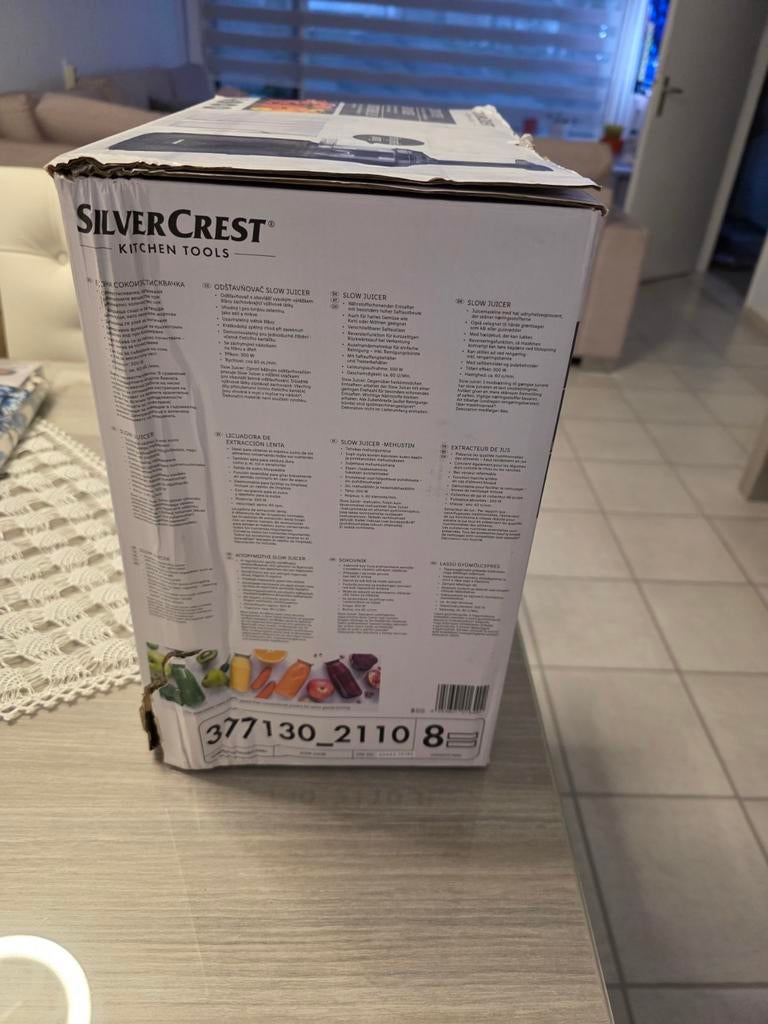SilverCrest Slowjuicer - Nieuw in doos, Ophalen of Verzenden, Nieuw, Elektrisch, Slowjuicer