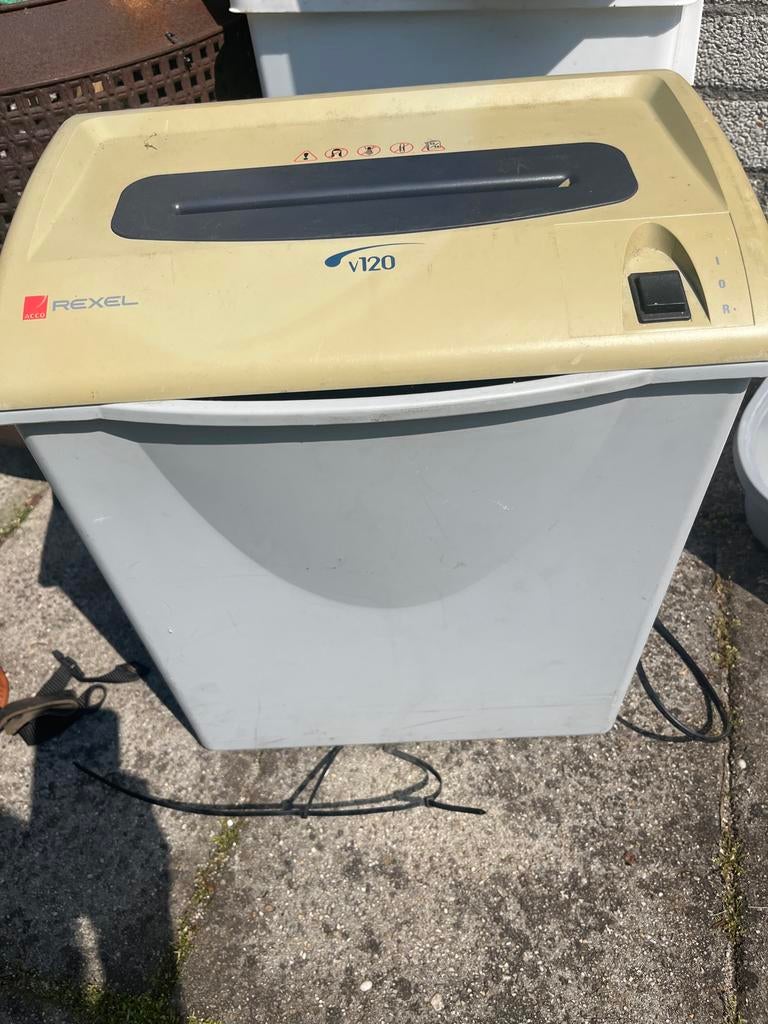 Rexel V120 papierversnipperaar - Gratis ophalen, Ophalen, Gebruikt