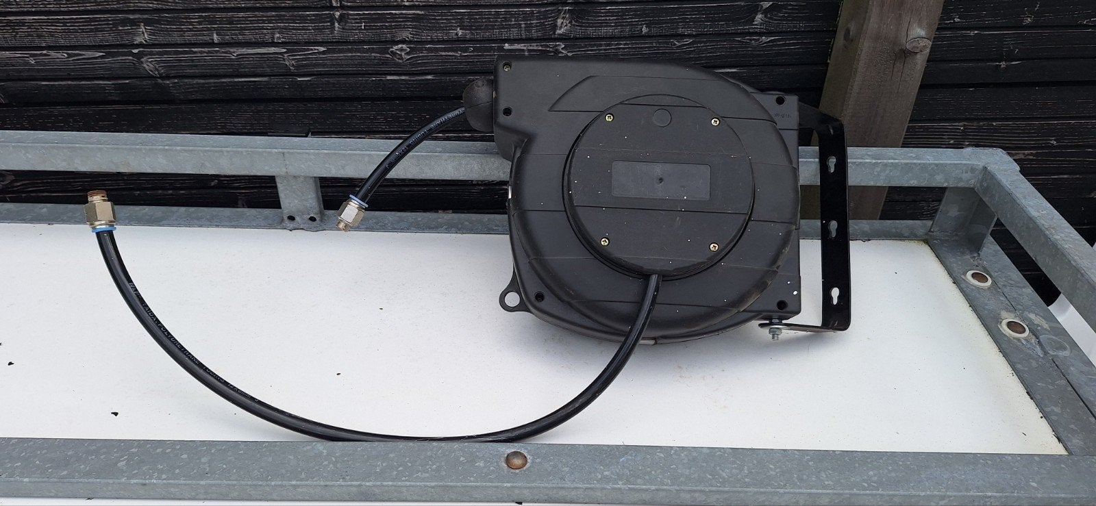 Luchtslanghaspel  - 7.5 meter, Doe-het-zelf en Verbouw, Ophalen of Verzenden, Gebruikt