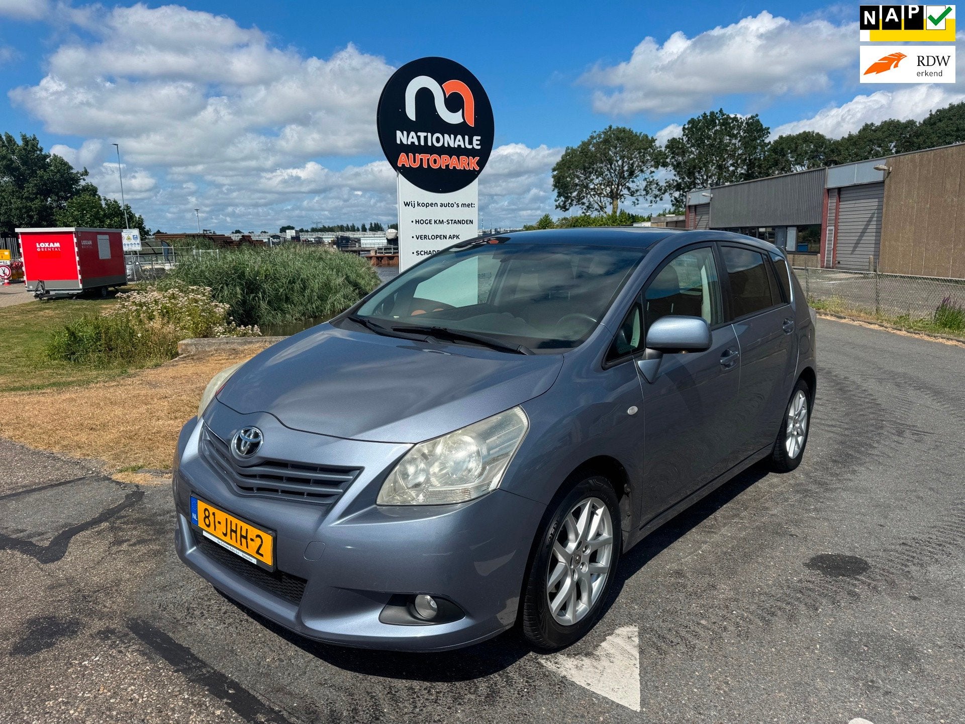 Toyota Verso | 2009 | 1.8 VVT-i Panoramic 7p. | Automaat | A, Auto's, 450 kg, Gebruikt, 4 cilinders, Blauw