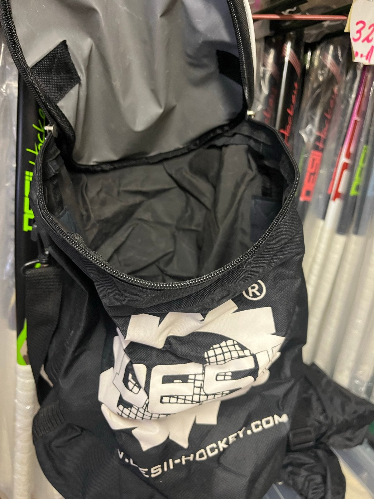 DESII Hockey ballan tas  - Zwart met Wit Logo, Zwart, Minder dan 40 cm, Nieuw, 35 tot 55 cm