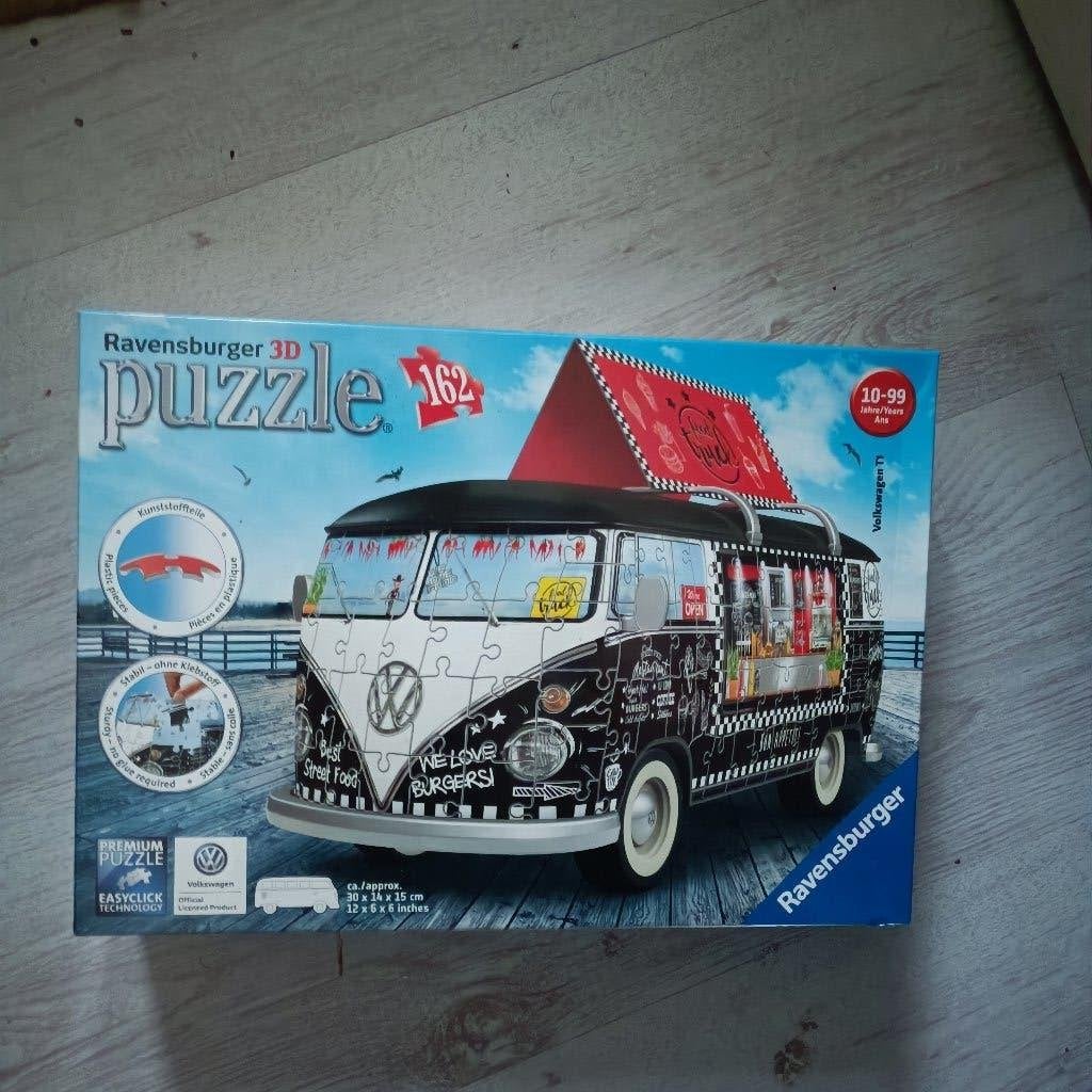 3d puzzle Volkswagen bus T1 foodtruck ravensburger, Ophalen of Verzenden, Minder dan 500 stukjes, Nieuw, Rubik's of 3D-puzzel