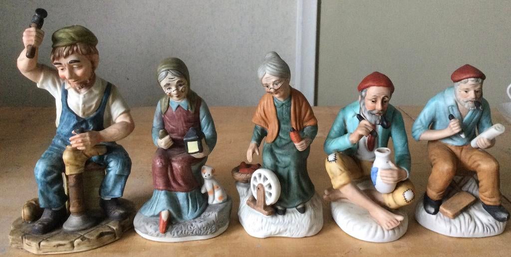 5 leuke vintage ambacht beeldjes, Ophalen of Verzenden, Gebruikt, Dier