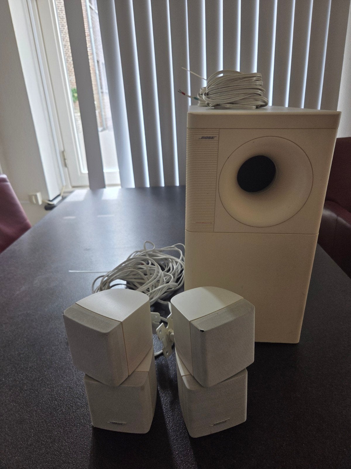 set bose geluids syteem, Audio, Tv en Foto, Luidsprekers, Ophalen, Gebruikt, Inclusief kabels, Subwoofer