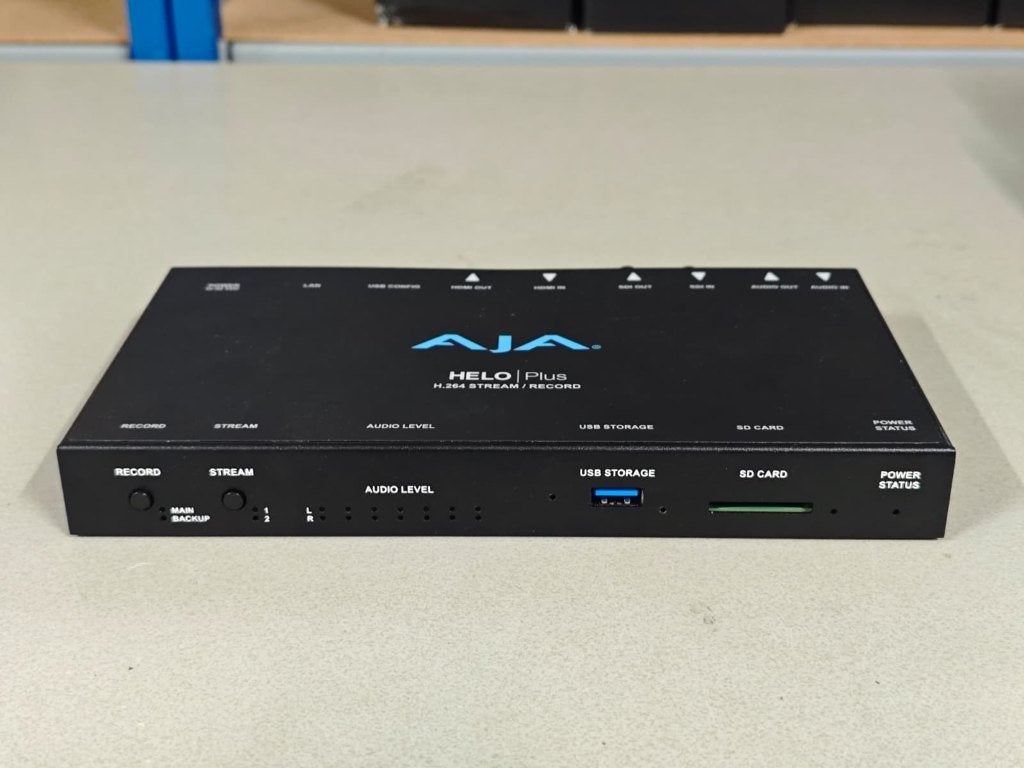 AJA HELO Plus advanced H.264 Streaming and Recording, Ophalen of Verzenden, Zo goed als nieuw, Video