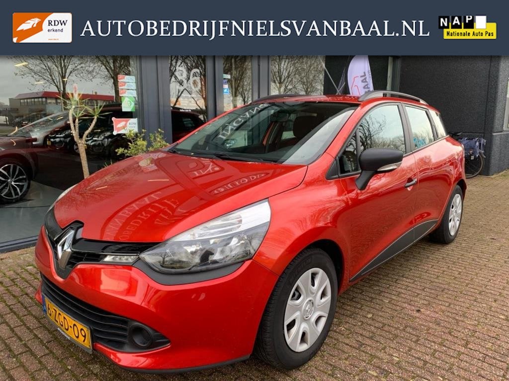 Renault Clio Estate 0.9 TCe Authentique Airco/Cruise/112Dkm, Voorwielaandrijving, Stof, Zwart, Origineel Nederlands