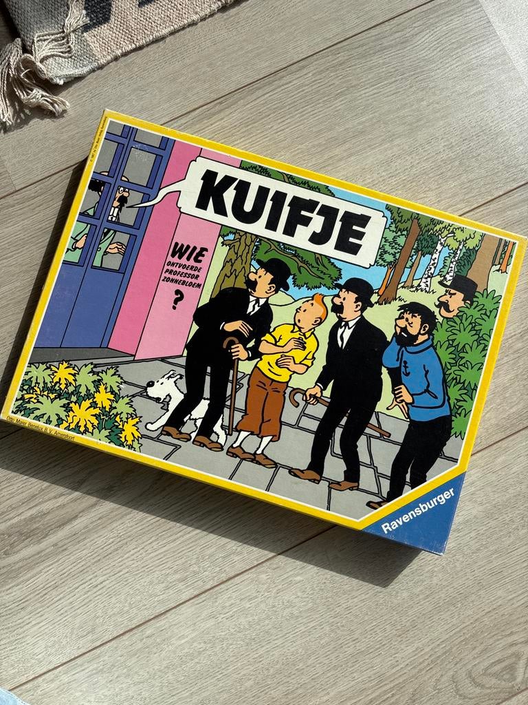 Kuifje: Wie ontvoerde Professor Zonnebloem? Bordspel Ravensb, Drie of vier spelers, Ophalen of Verzenden, Gebruikt