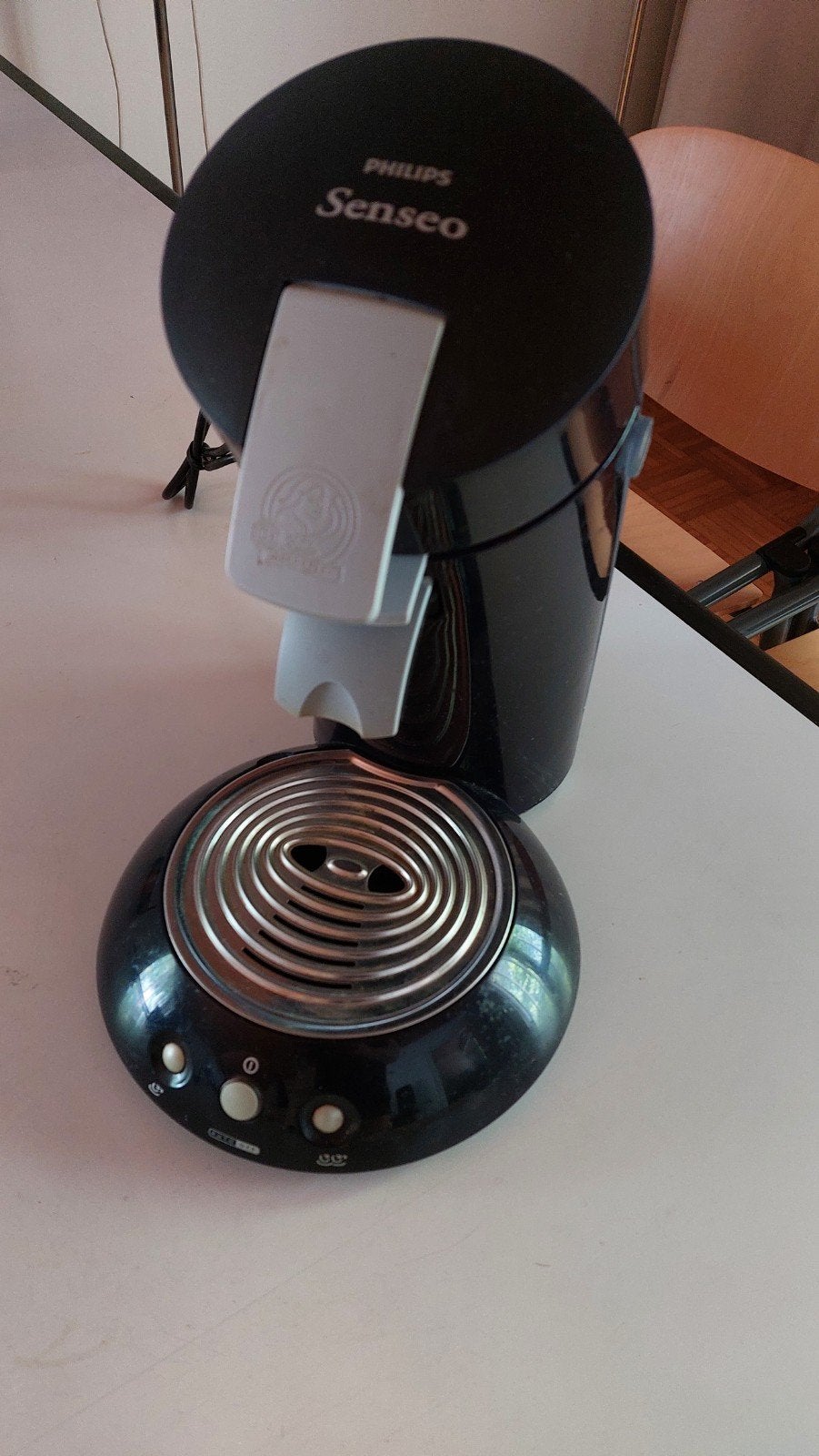 Senseo donkerblauw ZGAN, Ophalen, Zo goed als nieuw, Koffiemachine
