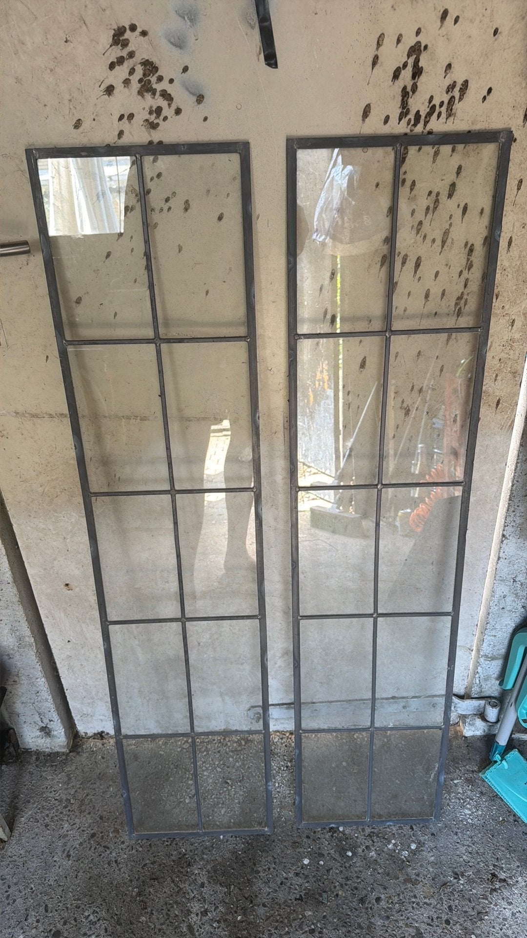 2 x glas in lood zonder schade maat 124 cm bij 29 cm, Minder dan 80 cm, Glas in lood, 120 tot 160 cm, Ophalen of Verzenden