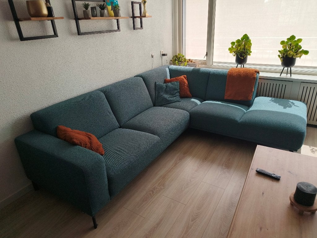 Montel hoekbank, Huis en Inrichting, Banken | Bankstellen, Ophalen, 250 tot 300 cm, Hoekbank, Zo goed als nieuw