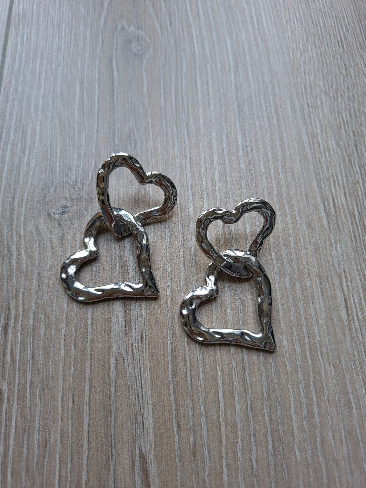 MyJewellery stainless steel hart oorbellen, Overige materialen, Ophalen of Verzenden, Zo goed als nieuw, Knopjes of Stekers