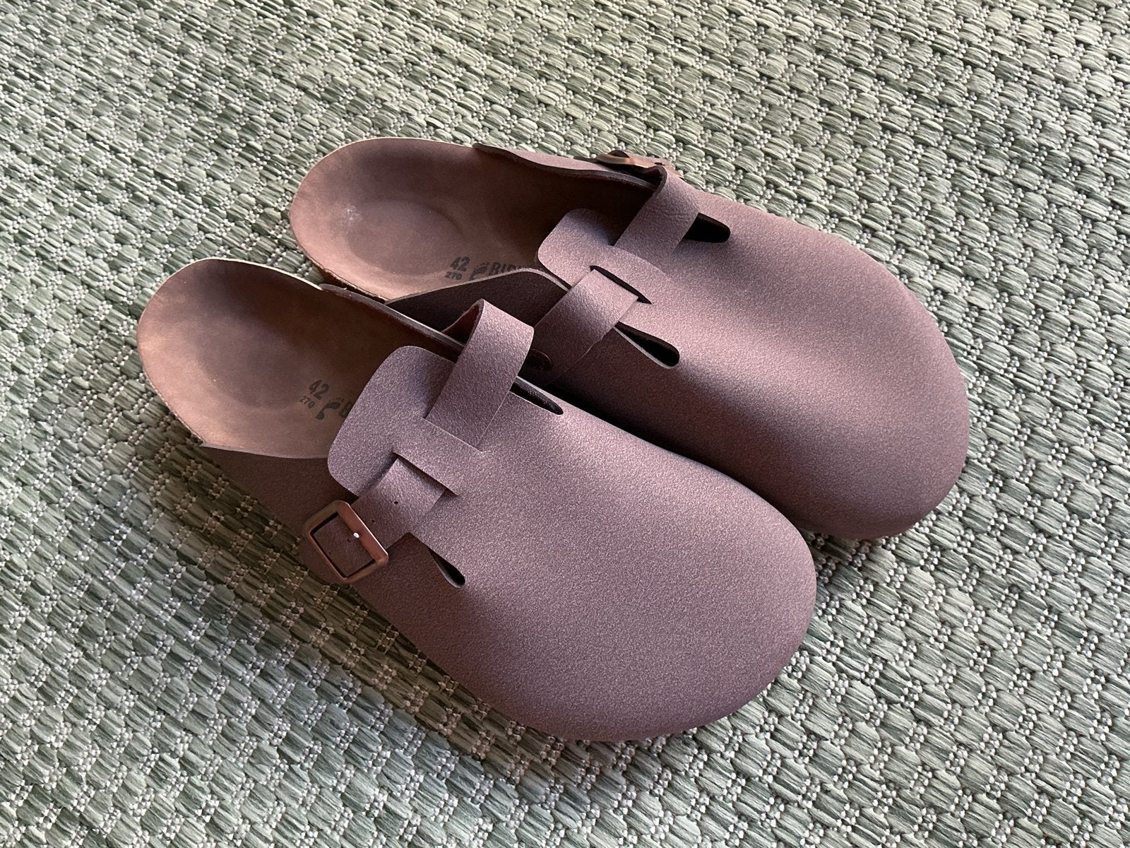 Namaak Birkenstocks Boston - Maat 42 (valt als 43) - Nieuw, Kleding | Dames, Schoenen, Ophalen of Verzenden, Nieuw, Bruin, Sandalen of Muiltjes