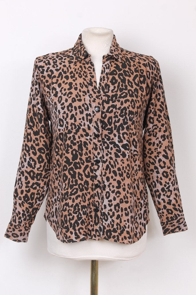 Zomer! Blouse Fabienne Chapot maat 40 (L), Maat 38/40 (M), Bruin, Ophalen of Verzenden, Zo goed als nieuw