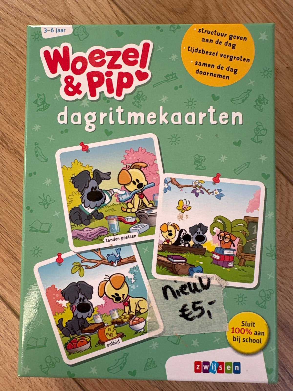 Woezel & Pip dagritmekaarten - ZGAN, Kinderen en Baby's, Ophalen of Verzenden, Zo goed als nieuw, Taal en Lezen