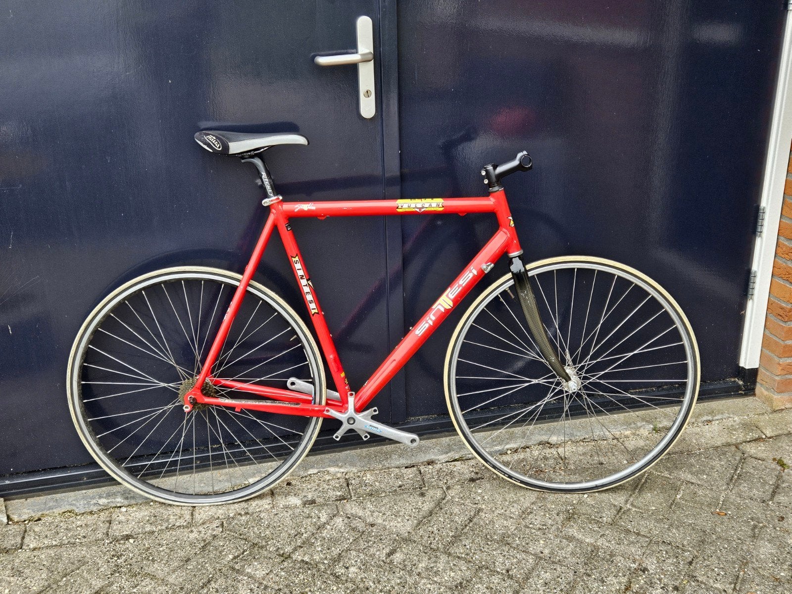 Sintesi frame rood 60 cm met onderdelen, Frame, Gebruikt, Racefiets, Ophalen