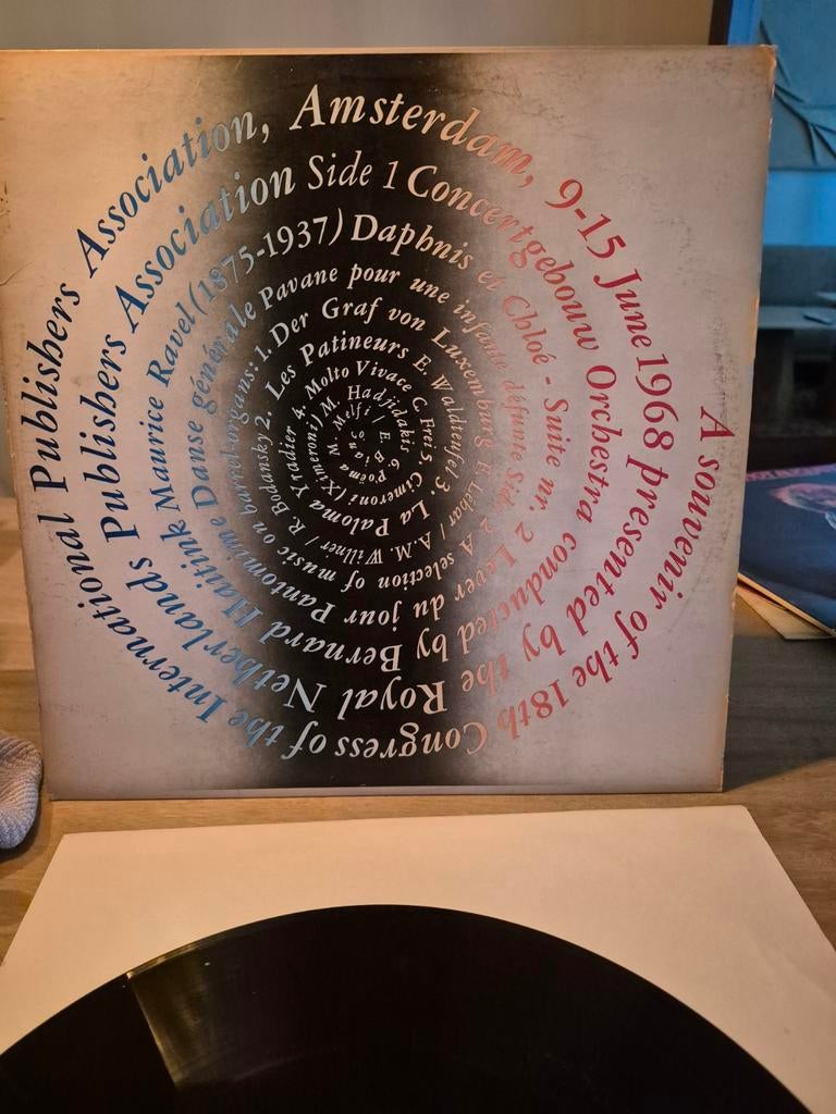 Zeldzame LP: Ravel - Concertgebouworkest (1968 Congres), Modernisme tot heden, Ophalen of Verzenden, Zo goed als nieuw, 12 inch