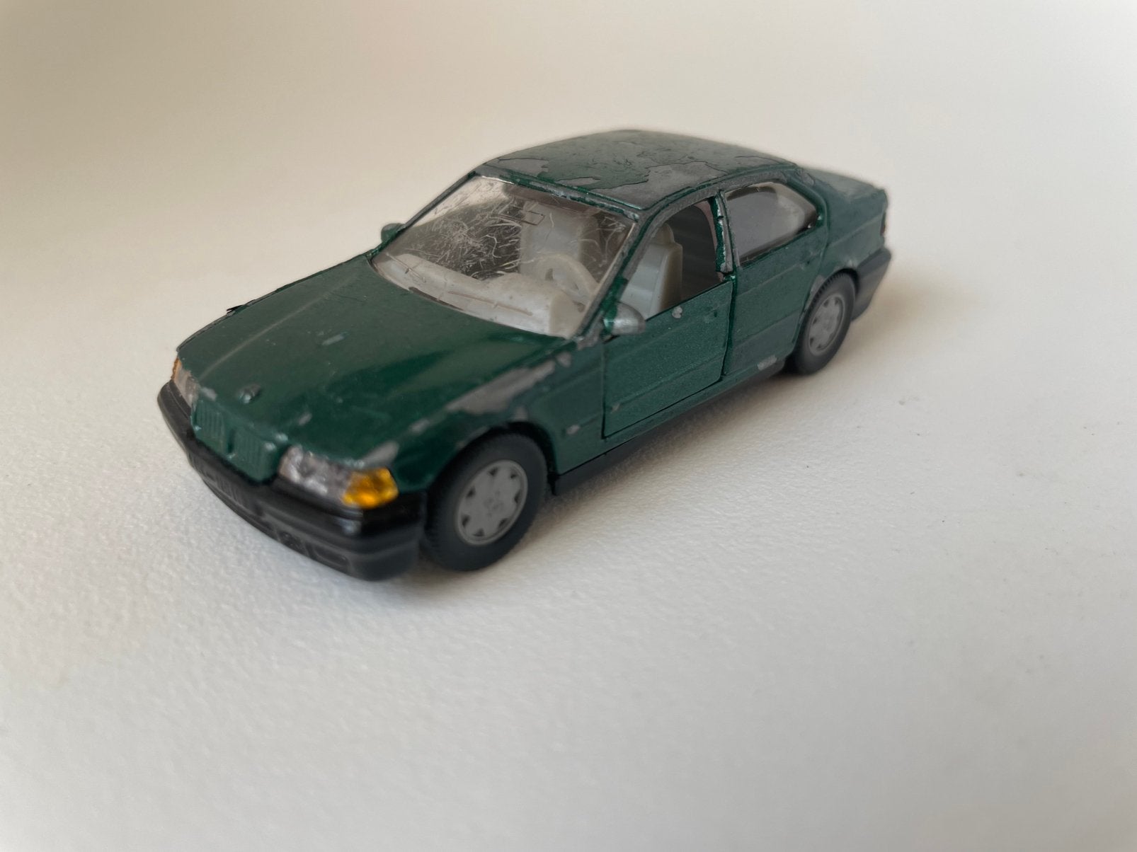 model BMW 3-serie (E36), 320i groen, Siku, 1/50, Ophalen of Verzenden, Gebruikt, Auto, SIKU