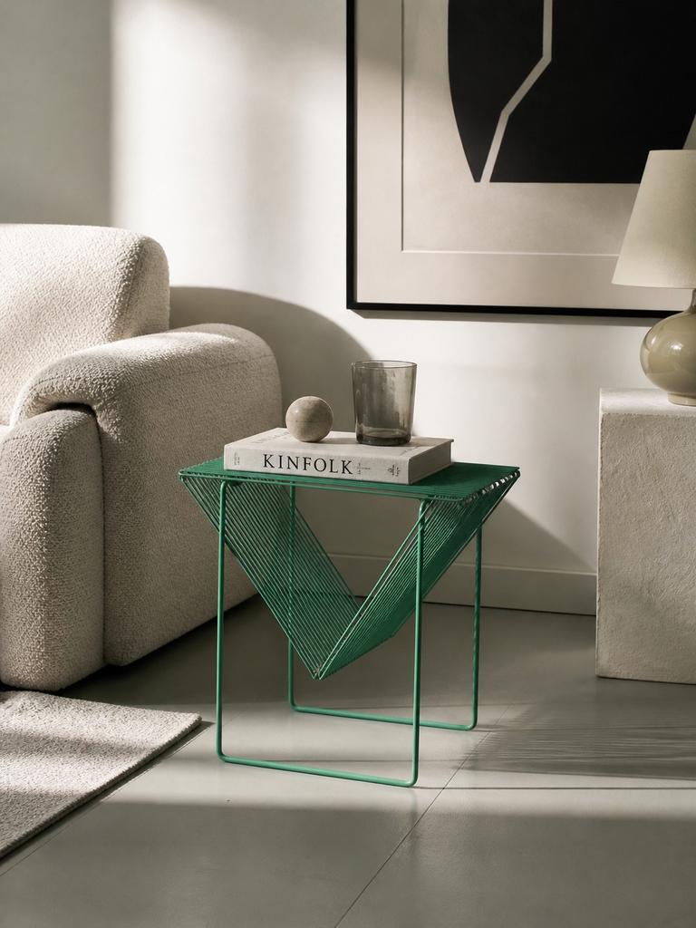Bijzettafeltje mintgroen, Ophalen, Zo goed als nieuw, Groen, Tapijttegels