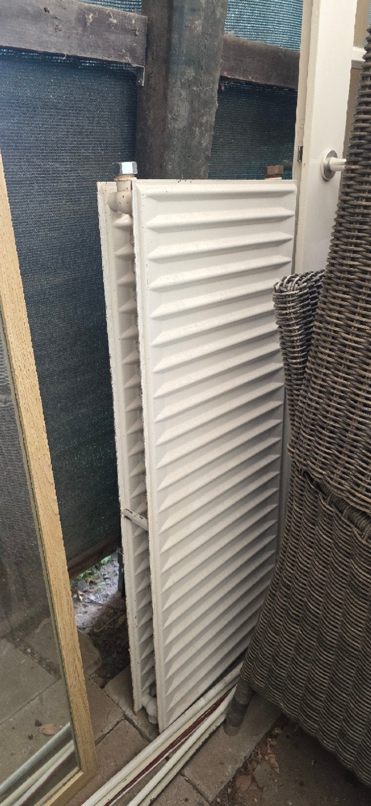 Witte radiator, gebruikt 100cm x 40cm, Doe-het-zelf en Verbouw, 30 tot 80 cm, Gebruikt, Radiator, Ophalen of Verzenden