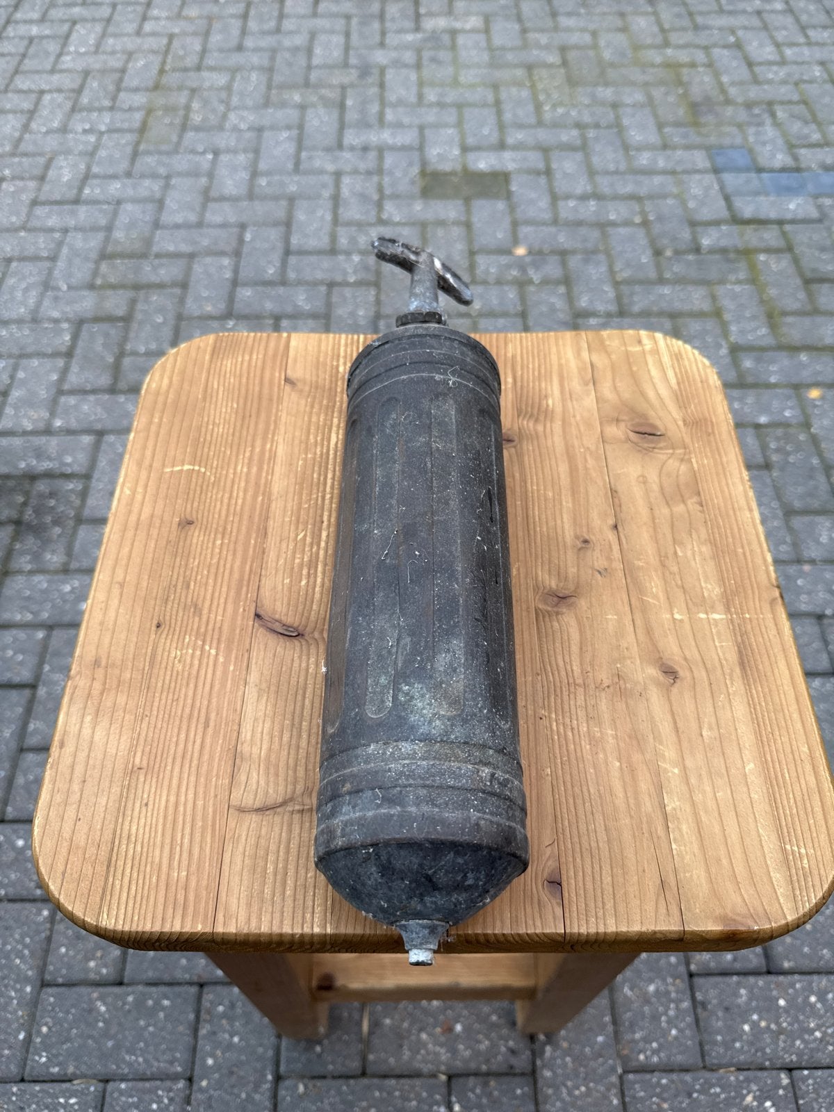 Vintage koperen spuitfles/plantenspuit, Ophalen of Verzenden