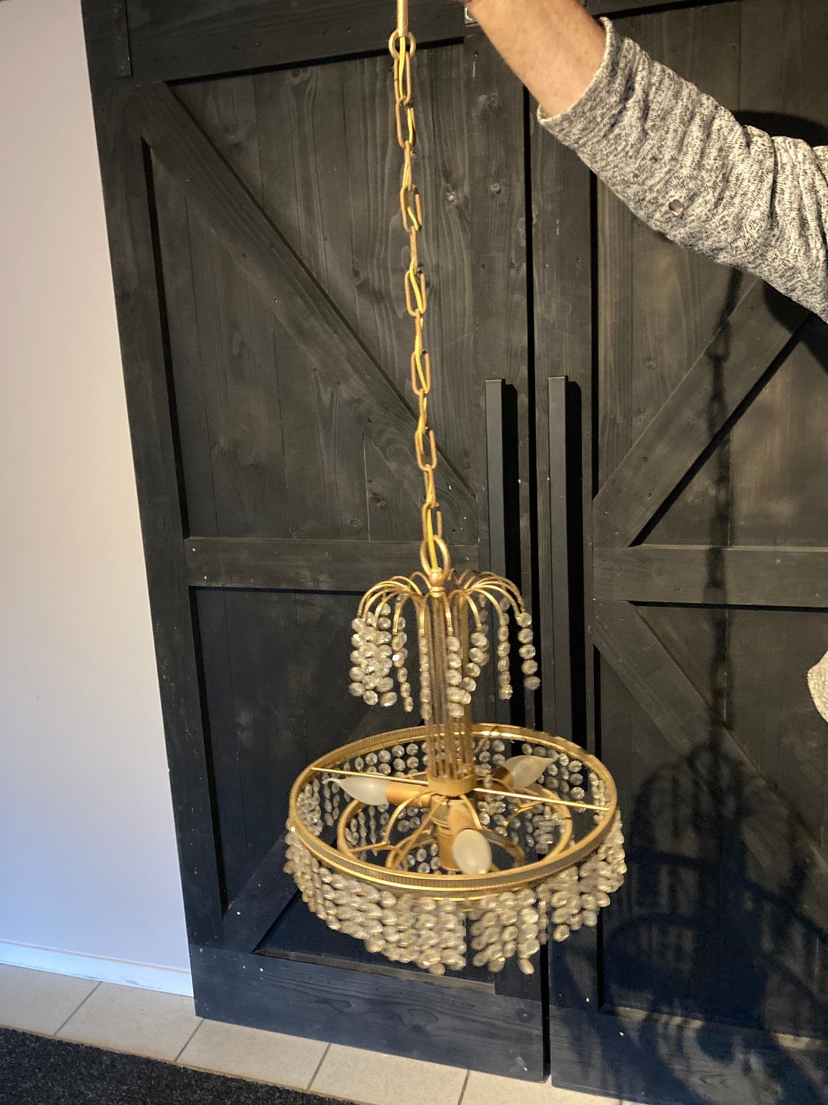 Oude antieke unieke vintage hanglamp, Ophalen of Verzenden, Zo goed als nieuw