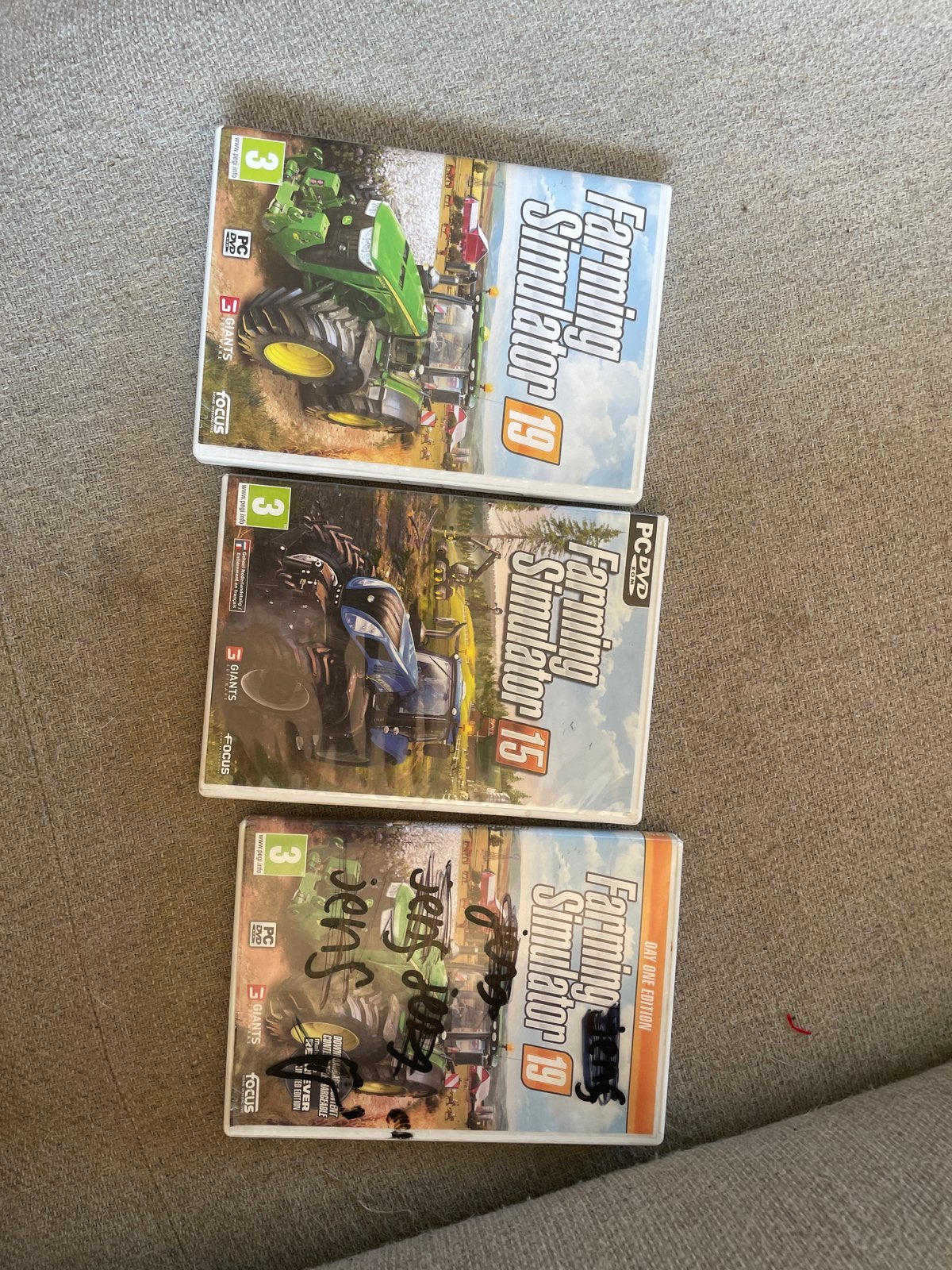 Farming Simulator 19 (2x) en Farming Simulator 15, Ophalen, Online, Gebruikt, 1 speler