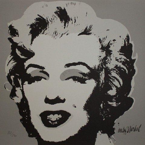 Andy Warhol Kleur Lithogr "Marilyn Monroe Grey Face" Ges Gen, Ophalen of Verzenden